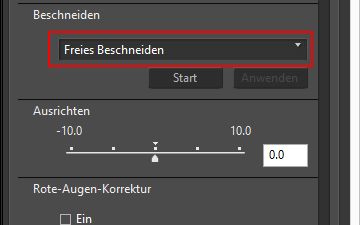 Beschneiden Von Bildern Viewnx I Hilfe Nikon