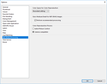 Raw image processing software